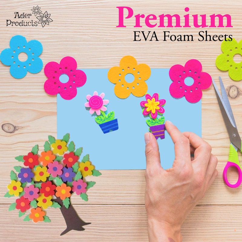 Ader Products Black Eva Foam Sheets, 12 Pack, 2mm Thick, 6 x 9 Inch, Handicraft Foam Paper for Arts and Crafts, by Ader Products - Image 4